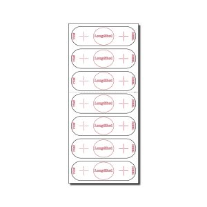 Sheet of Putter Labels - LongShot Golf® Impact Labels Golf Aid